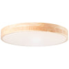 Plafonnier Slimline bois clair et blanc, Ø 50 cm