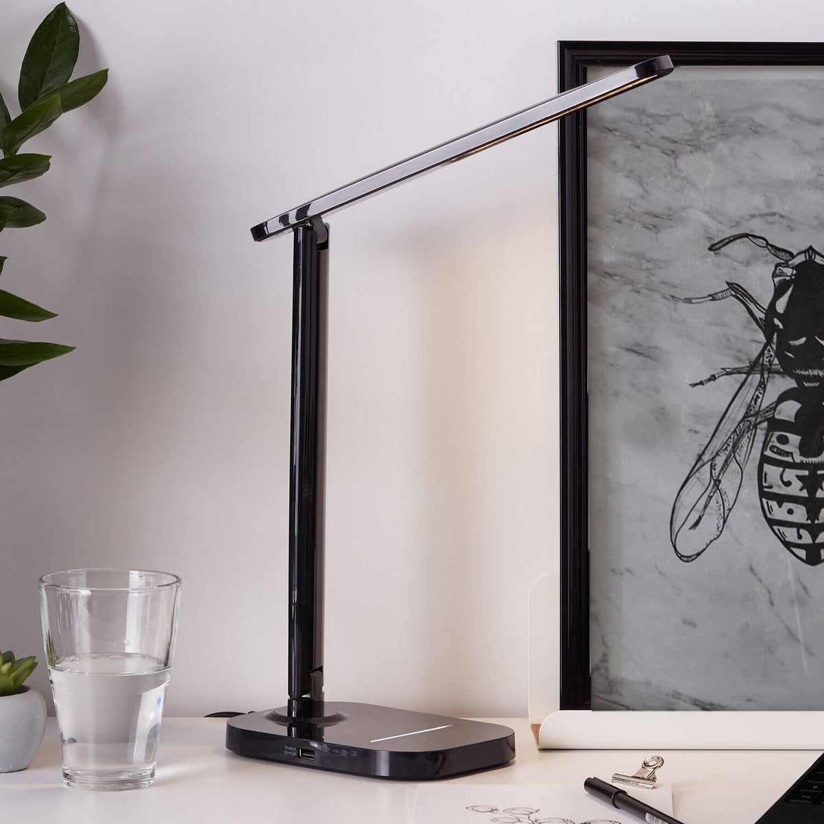 Lampe à poser Vicari noire