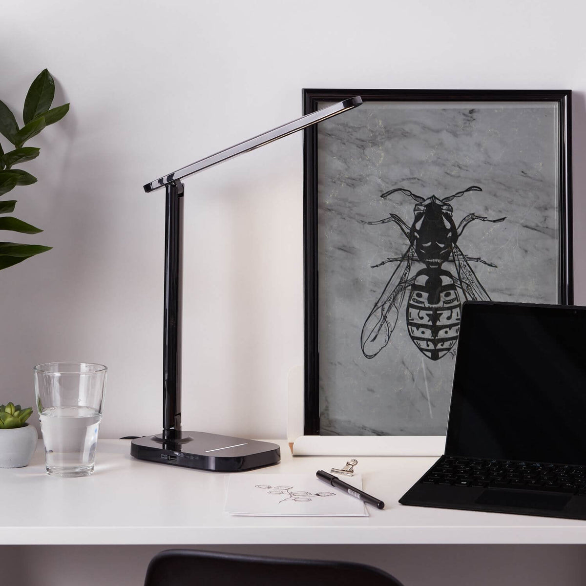 Lampe à poser Vicari noire