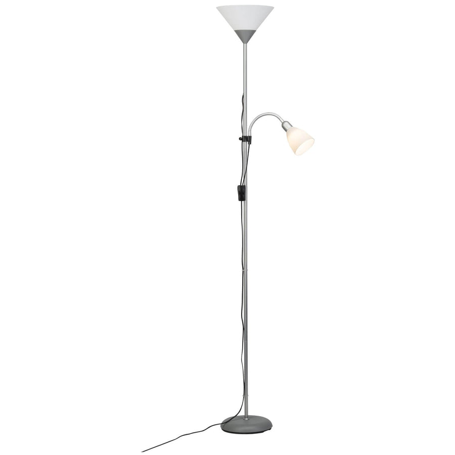 Lampadaire Spari argenté et blanc (G98811/05)