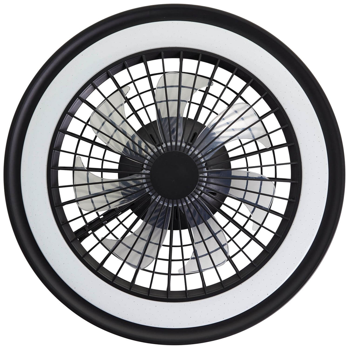 Ventilateur de plafond lumineux Palmero noir