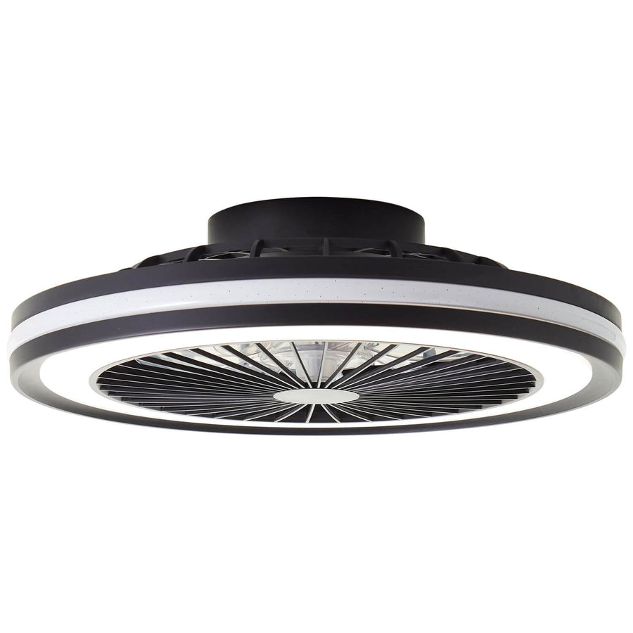 Ventilateur de plafond lumineux Palmero noir