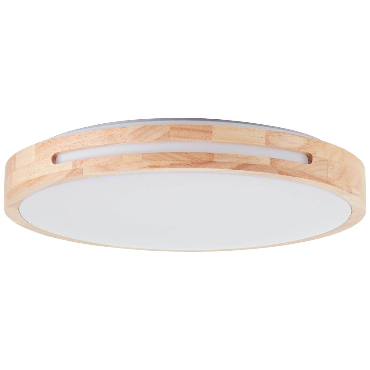 Plafonnier Woodbury bois clair et blanc