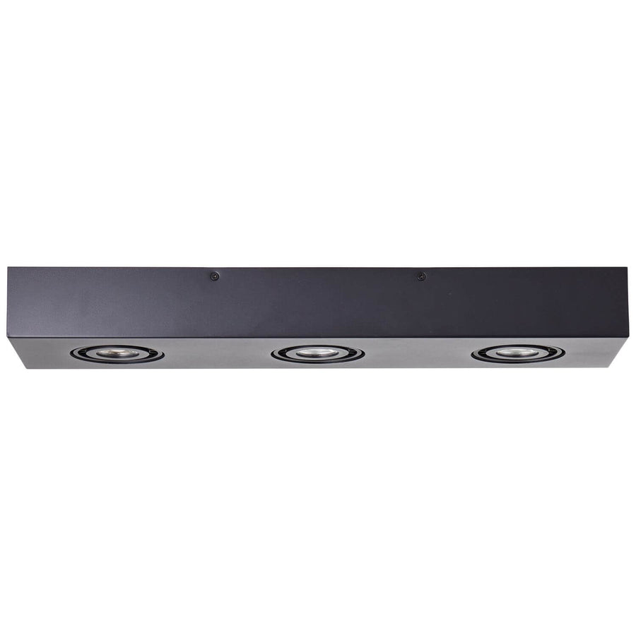 Plafonnier Doro 3 lumières beige et noir