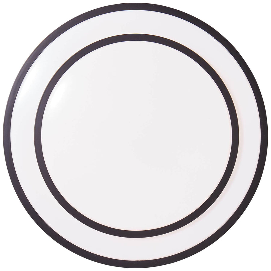 Plafonnier Luciano noir et blanc, Ø 38,5 cm