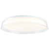 Plafonnier Leanna transparent et blanc