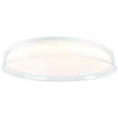 Plafonnier Leanna transparent et blanc