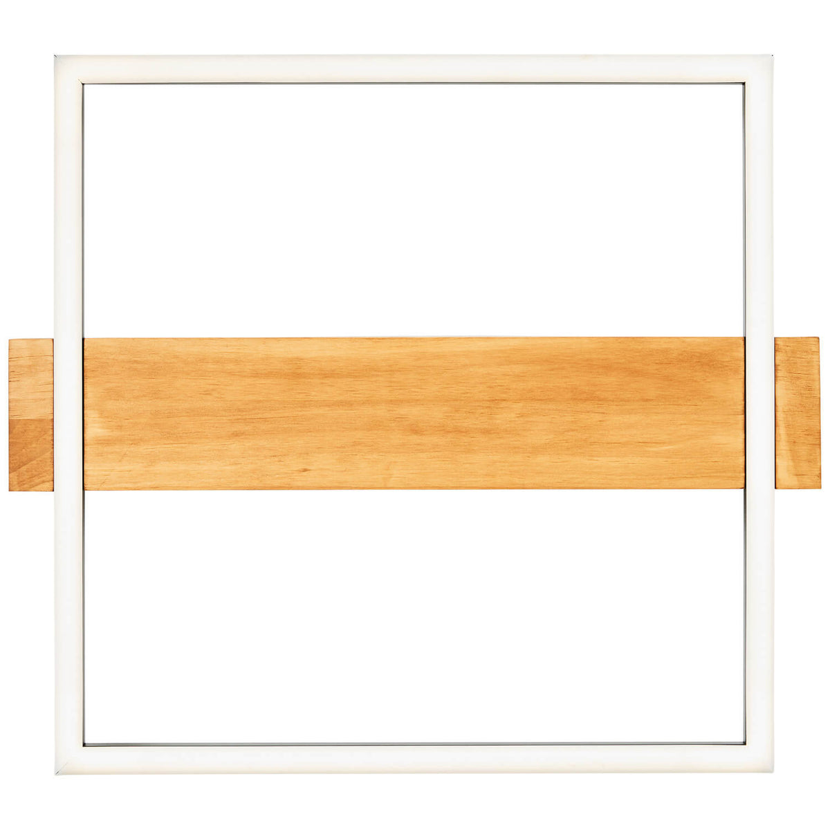 Plafonnier Loneos noir et bois