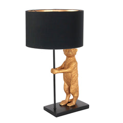 Animal table lamp black