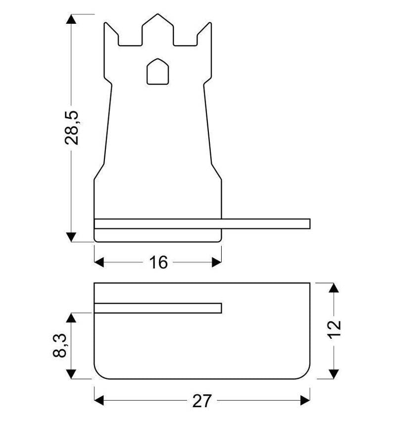Applique murale | Tower Noire