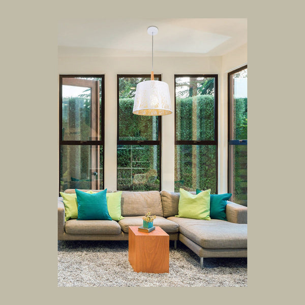 Lantern white pendant light