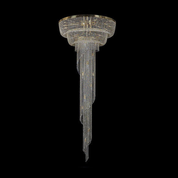 L431CLN spiral crystal pendant light