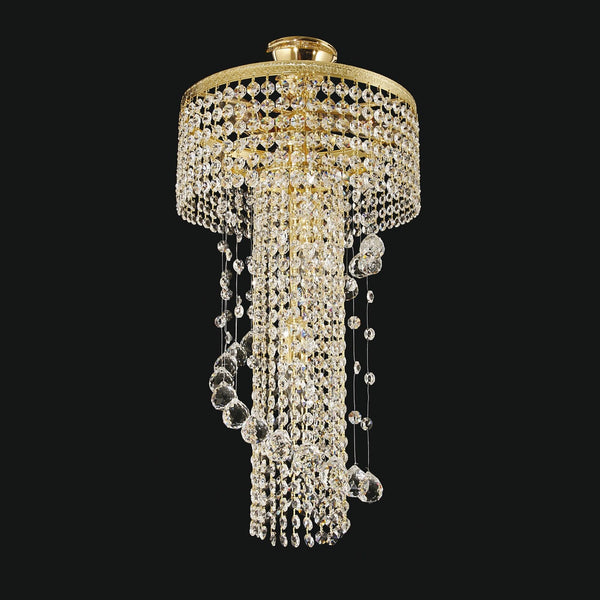 TX505000005 spiral crystal pendant light
