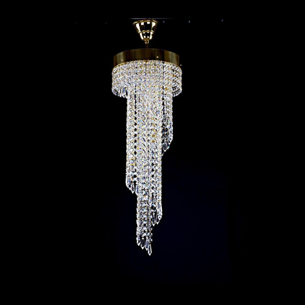 L451CLN spiral crystal pendant light