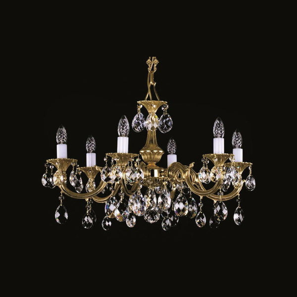 Brass chandelier L335CLN