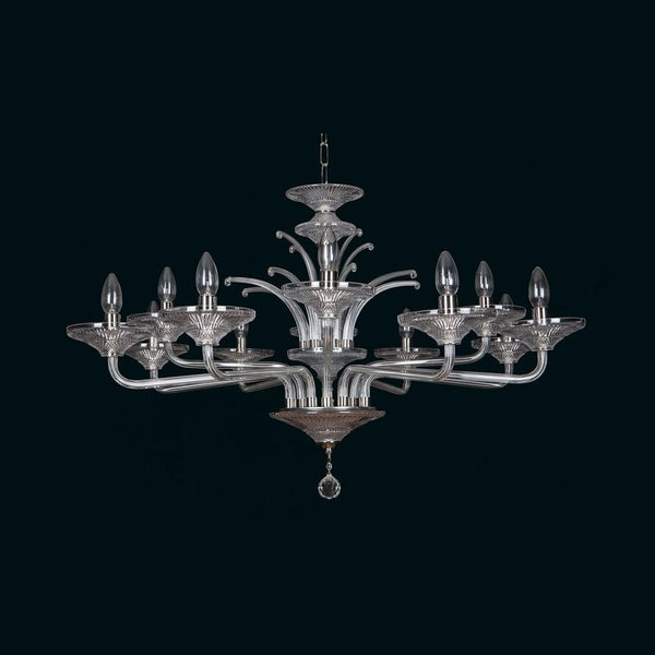 EL4338400 clear glass chandelier