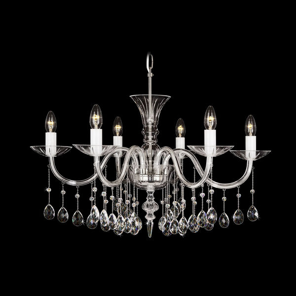 Clear glass chandelier LB40500658P505