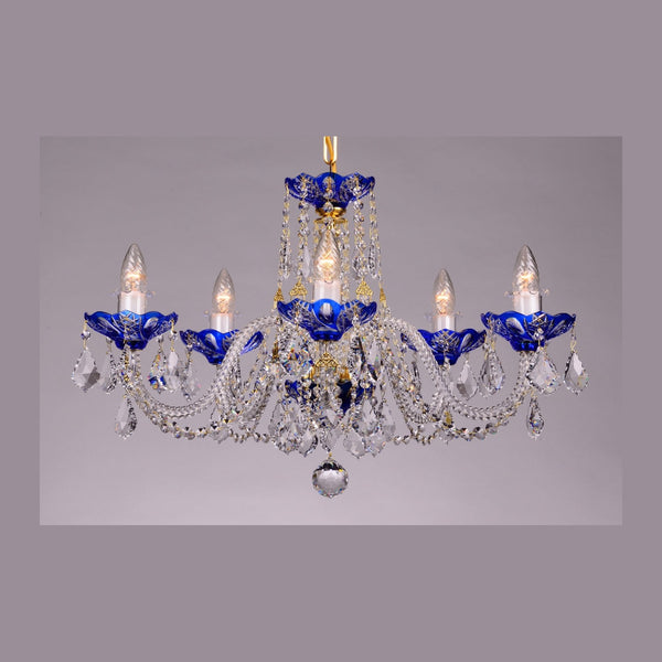 LLCH05-BLUE-SP crystal chandelier