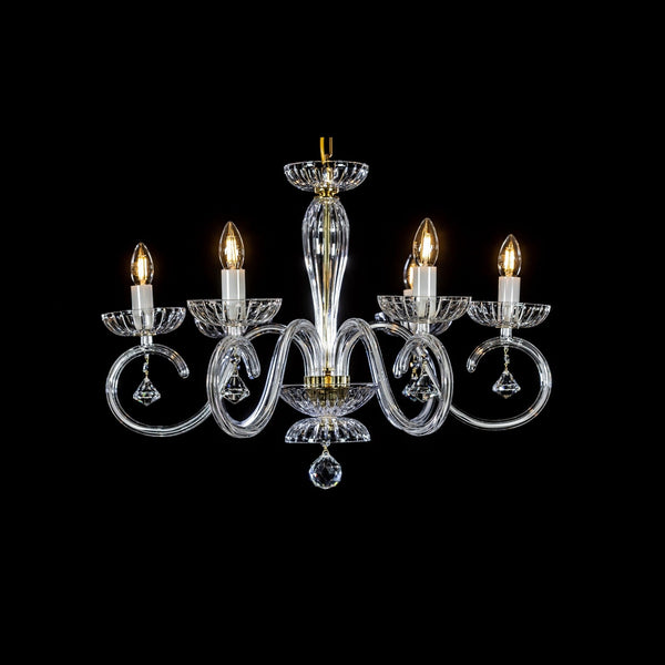 Clear glass chandelier EL2246023