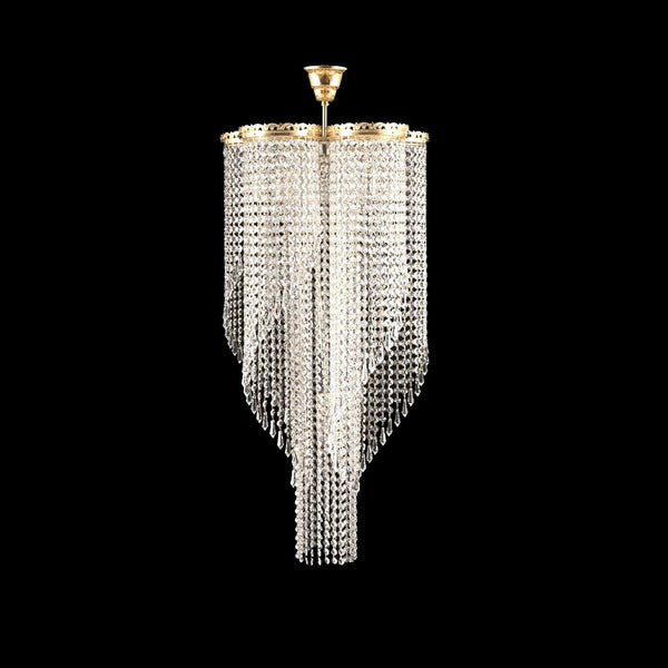TX509000009 spiral crystal pendant light