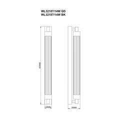 Luminaire extérieur | Kalia L 60 cm
