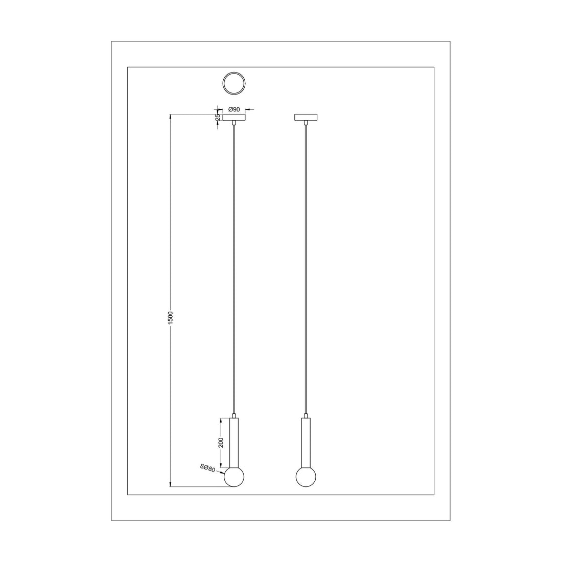 Suspension luminaire | Freya Dorée