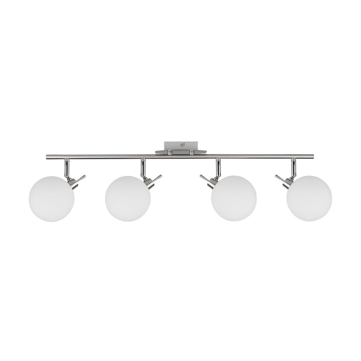 Plafonnier Ghost 4 lumières blanc, verre