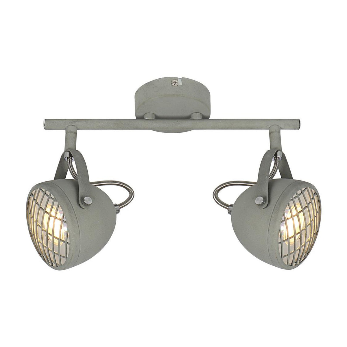Plafonnier Pent 2 lumières gris