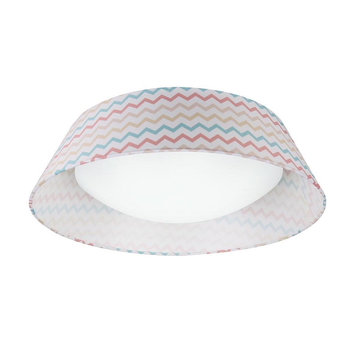 Plafonnier LED River multicolore, tissu
