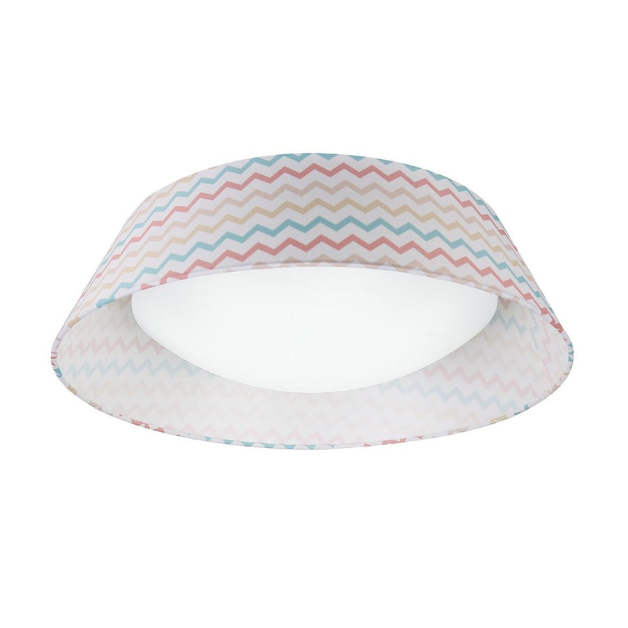 Plafonnier LED River multicolore, tissu