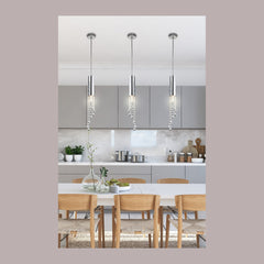 Suspension luminaire | Duero Chromée