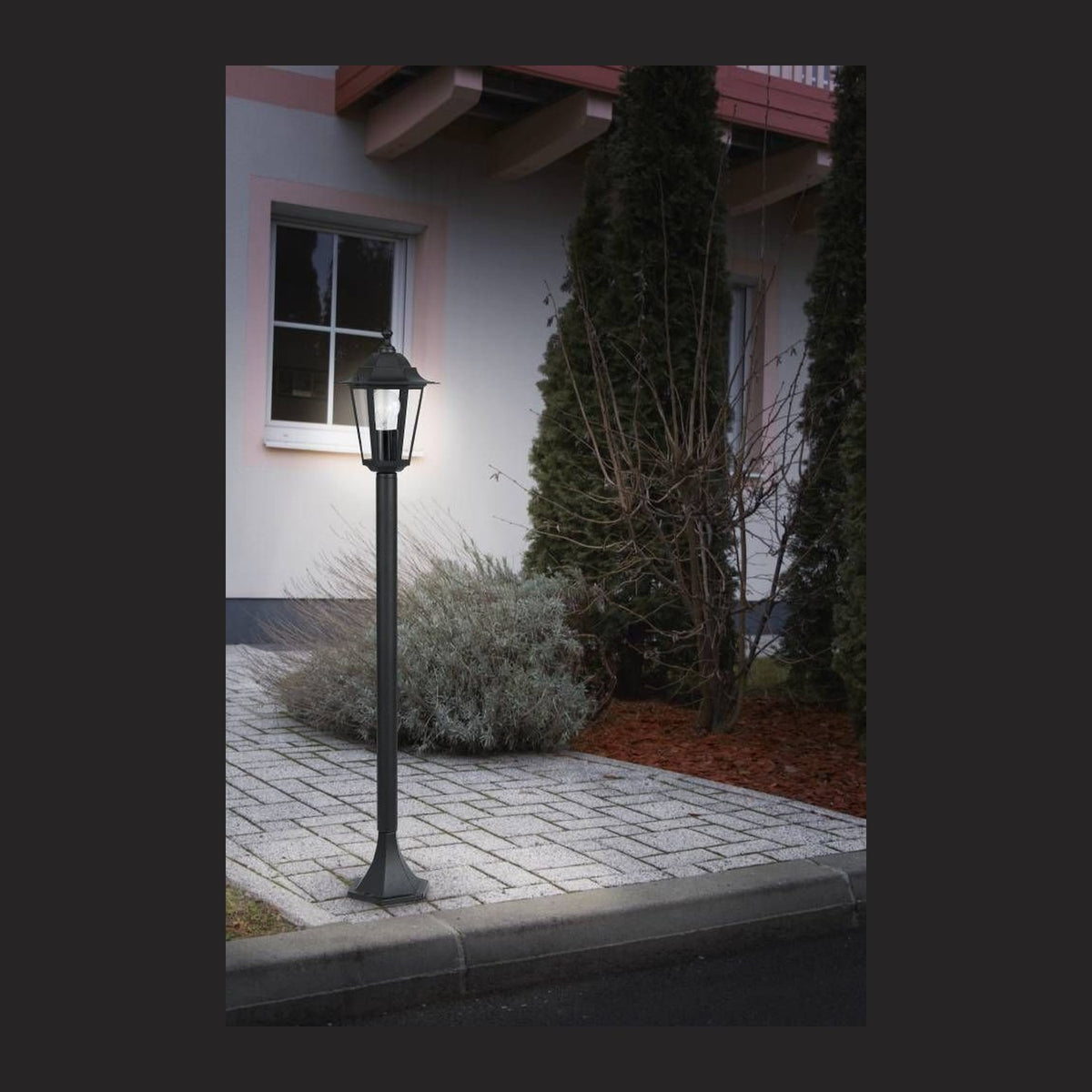 Lampadaire extérieur Laterna 4 noir, Ø 20,5 cm