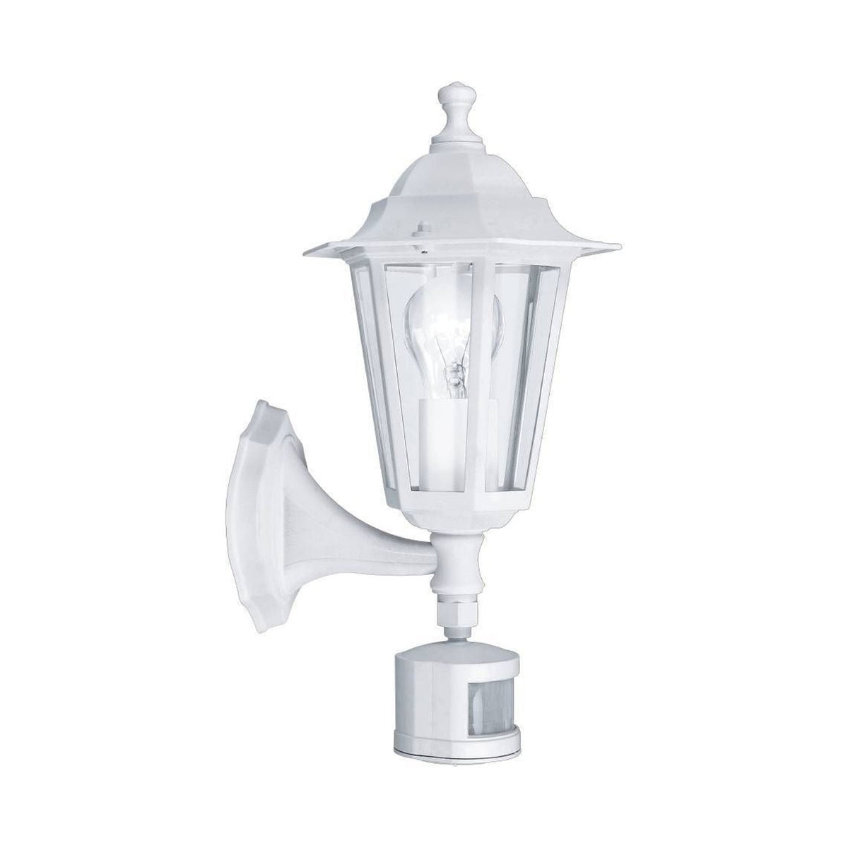 Applique extérieure Laterna 5 blanche, L 21,5 cm