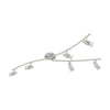 Spot Magnum nickel satiné, L 105 cm