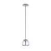 Suspension Rocamar chromée, verre (94592)