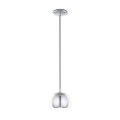 Suspension Rocamar chromée, verre (94592)