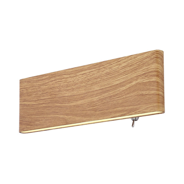 Applique murale Siegfried bois, L 22,5 cm