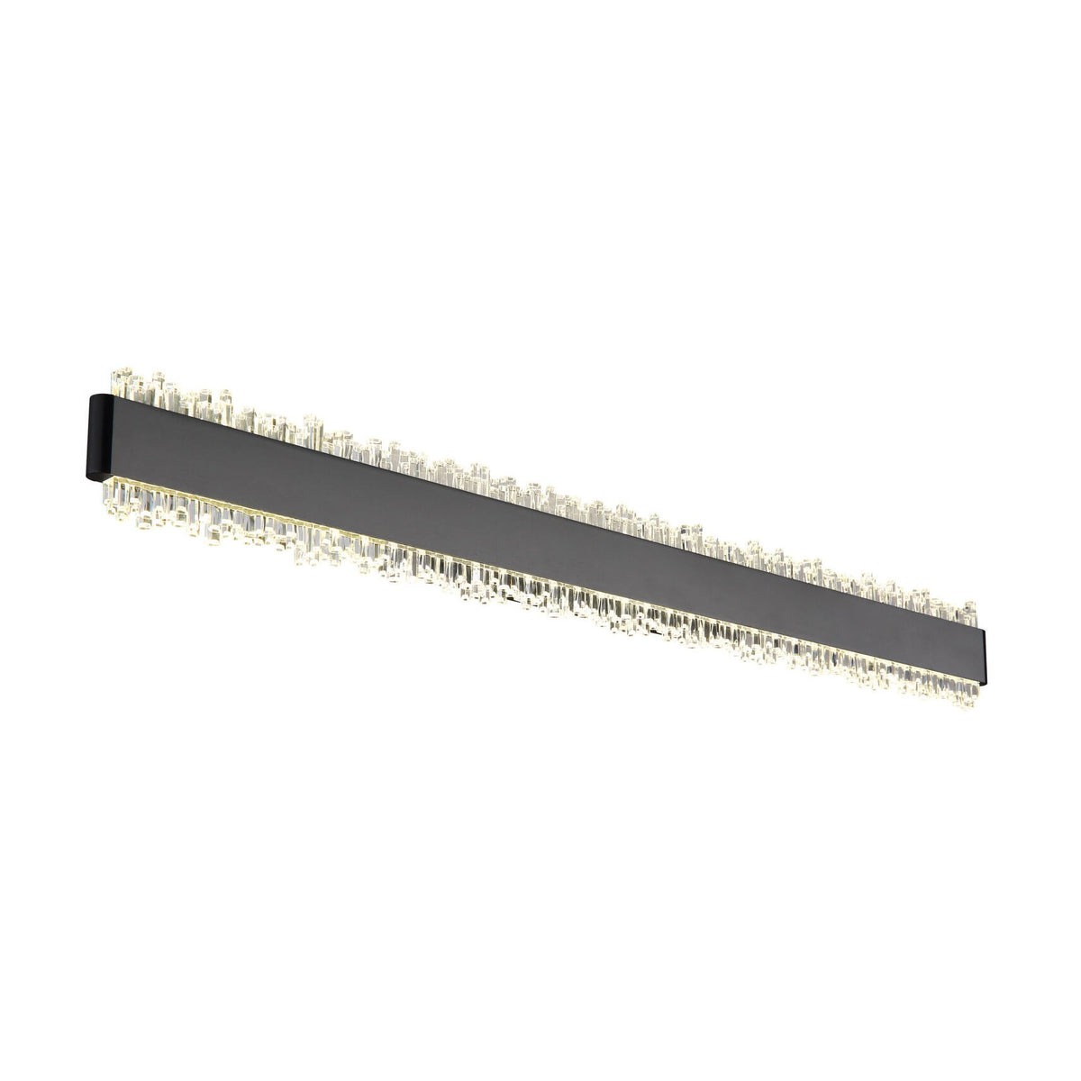 Applique murale Stalagmita noire mat, L 70,5 cm
