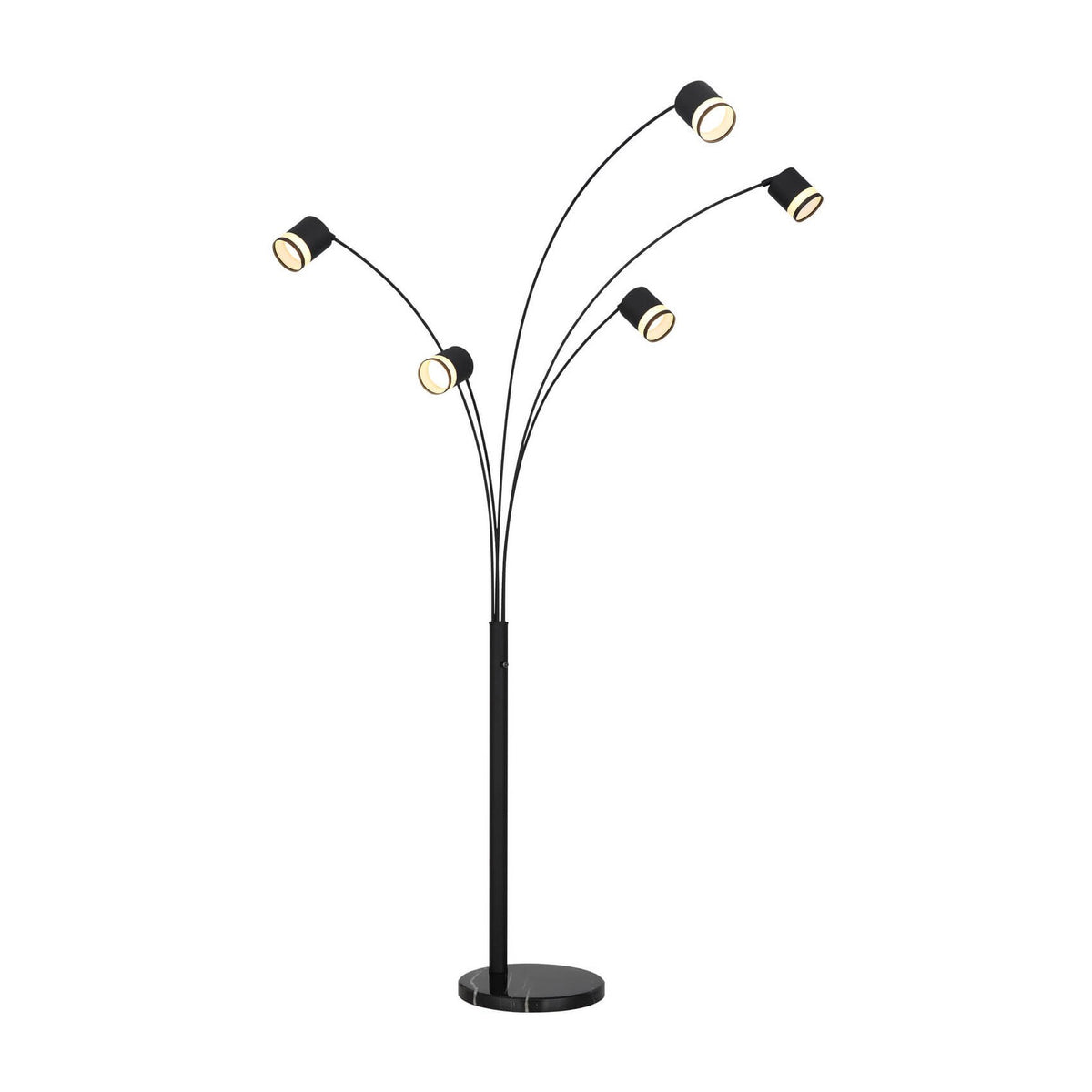 Lampadaire Lucero noir mat
