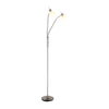 Lampadaire Malte nickel satiné, H 152 cm