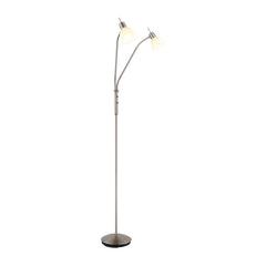 Lampadaire Malte nickel satiné, H 152 cm