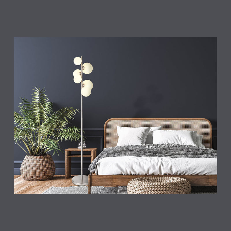 Lampadaire salon | Riha Nickel