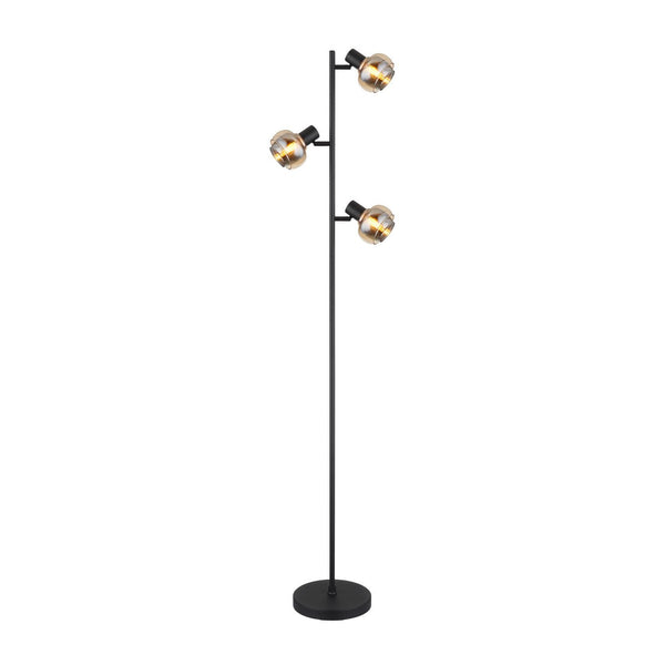 Lampadaire Tokki noir mat