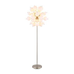 Lampadaire Udo nickel satiné