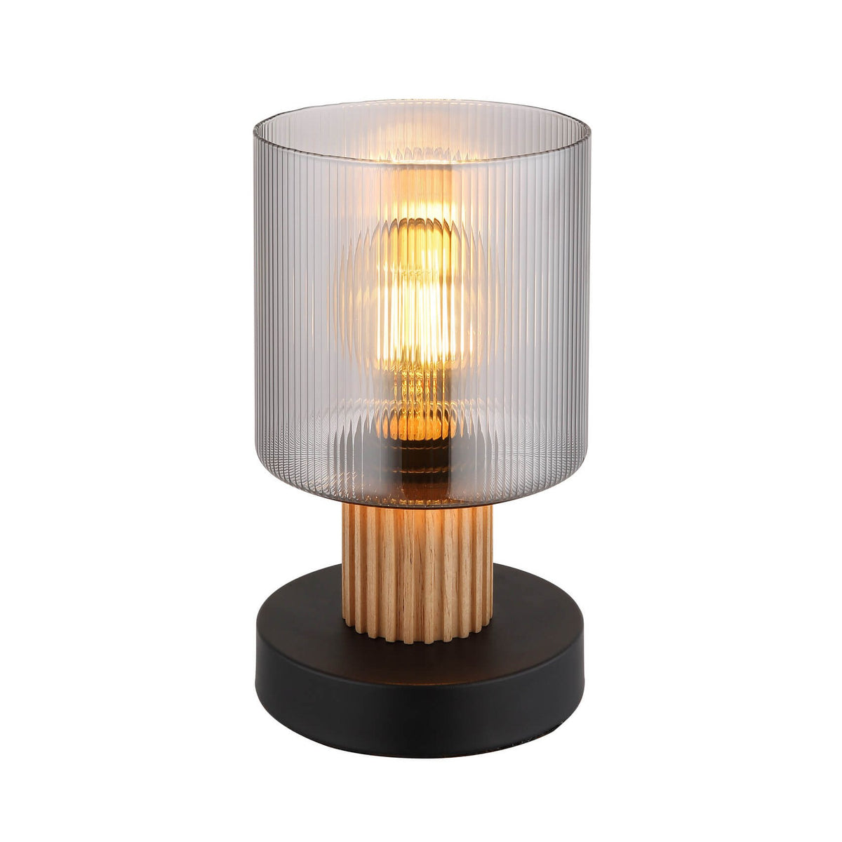 Lampe à poser Aleidis noire mat
