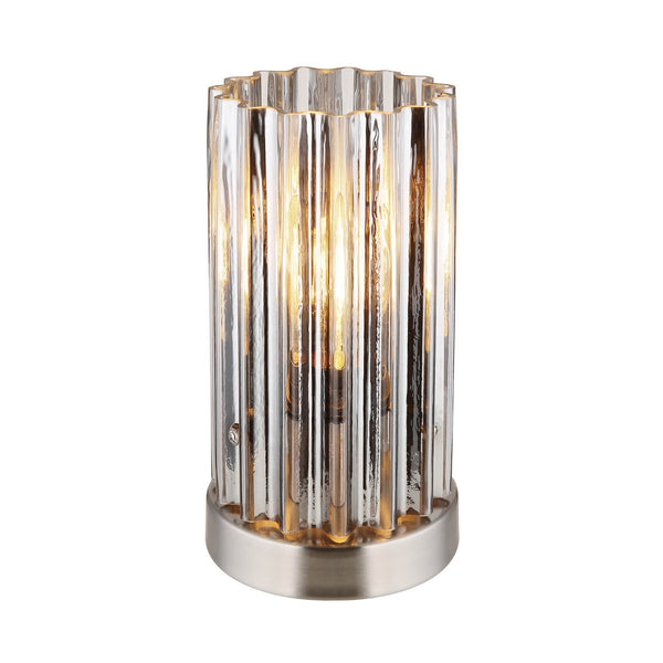 Lampe à poser Cayden nickel satiné
