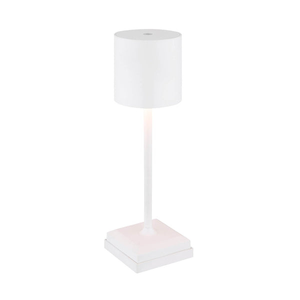 Lampe à poser Dixon blanche mat