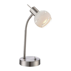 Lampe à poser Elliott nickel satiné