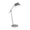 Lampe à poser Halvar grise et aluminium