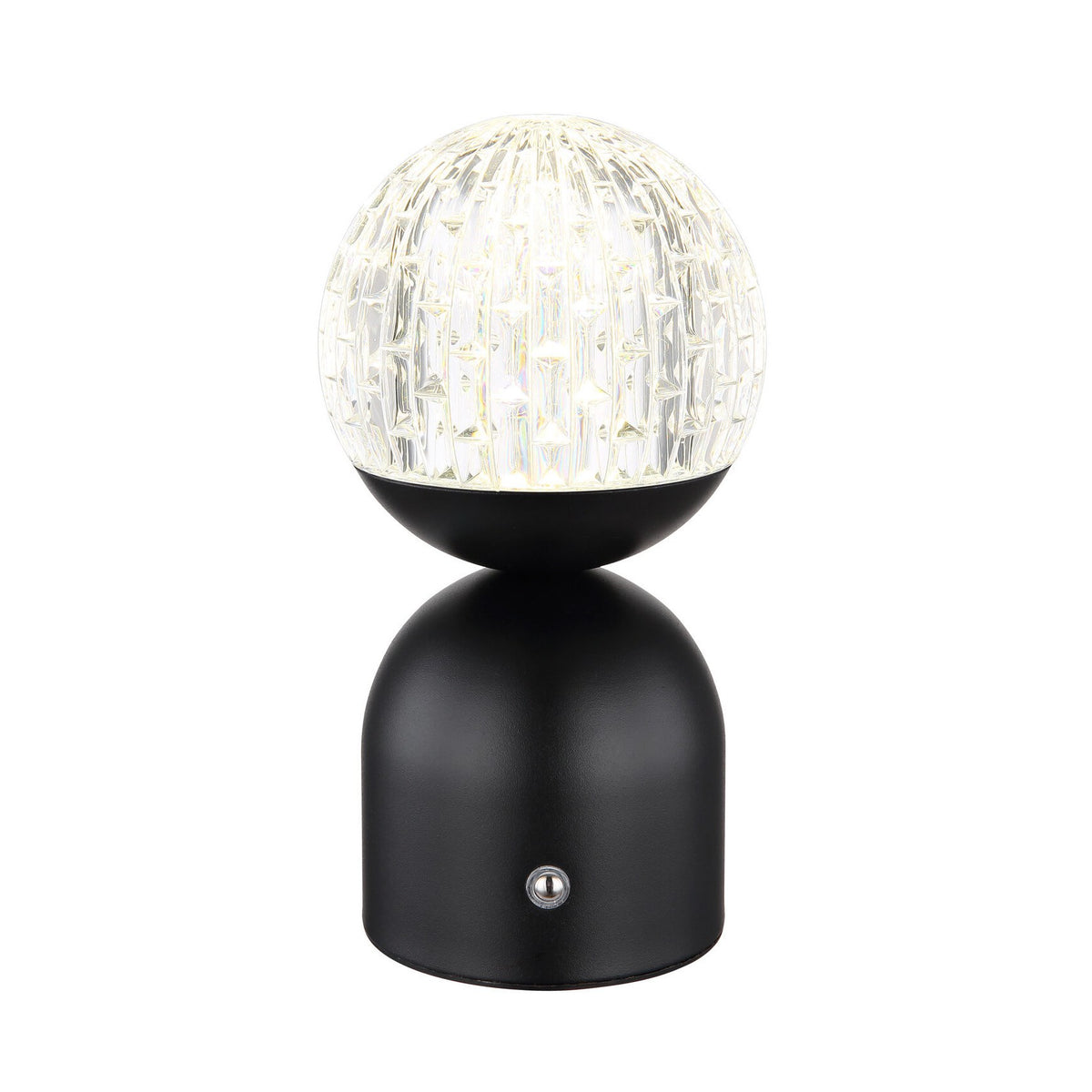 Lampe à poser Julsy noire mat, H 20 cm